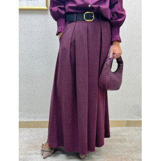 Pantalón paño palazzo