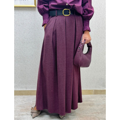 Pantalón paño palazzo