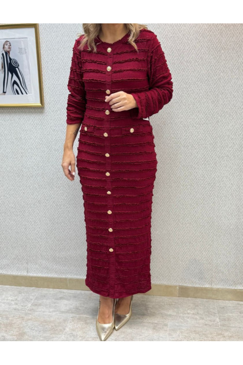 Vestido Milan Burdeos 