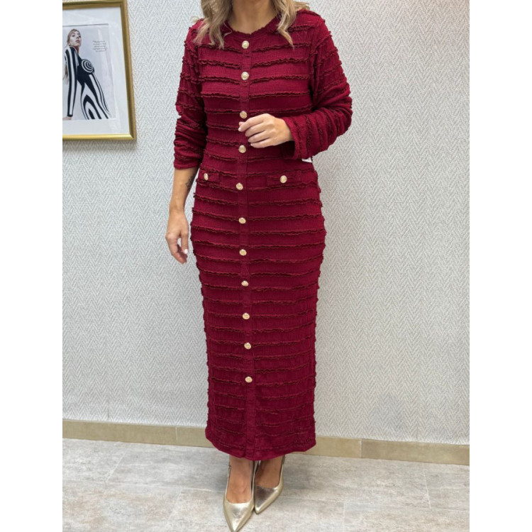 Vestido Milan Burdeos 