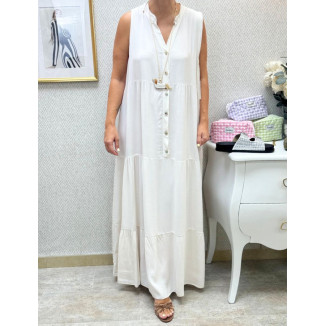 Vestido cortes viscosa