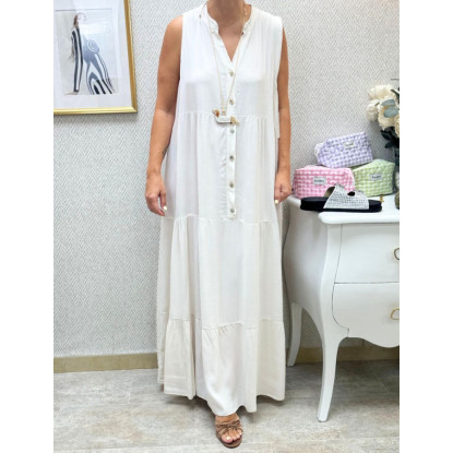 Vestido cortes viscosa