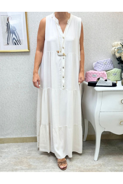 Vestido cortes viscosa