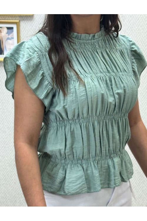 Blusa fruncida-
