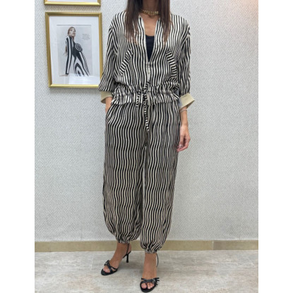 Bomber cremallera diseño lurex