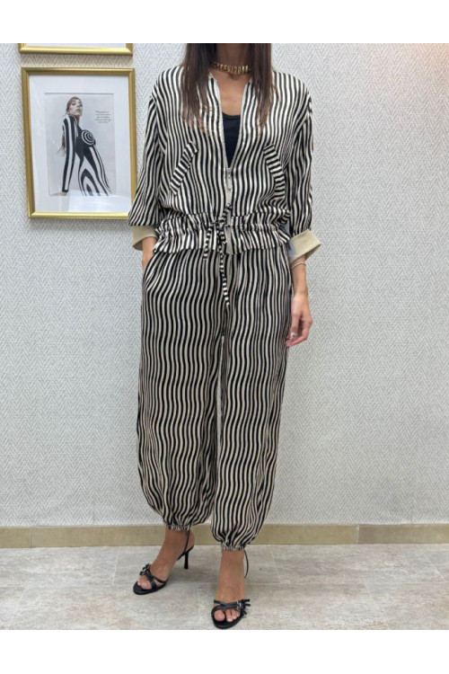 Bomber cremallera diseño lurex