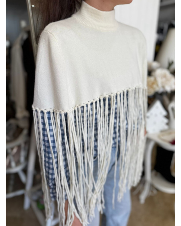 poncho flecos-