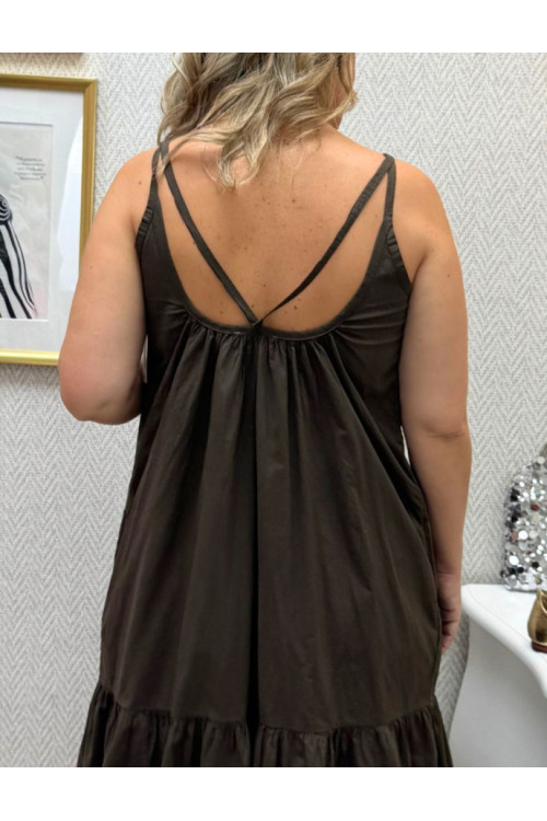 vestido tirantes cuentas