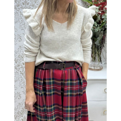 Jersey lana volantes