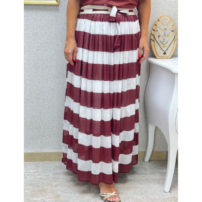 Falda Navy seda