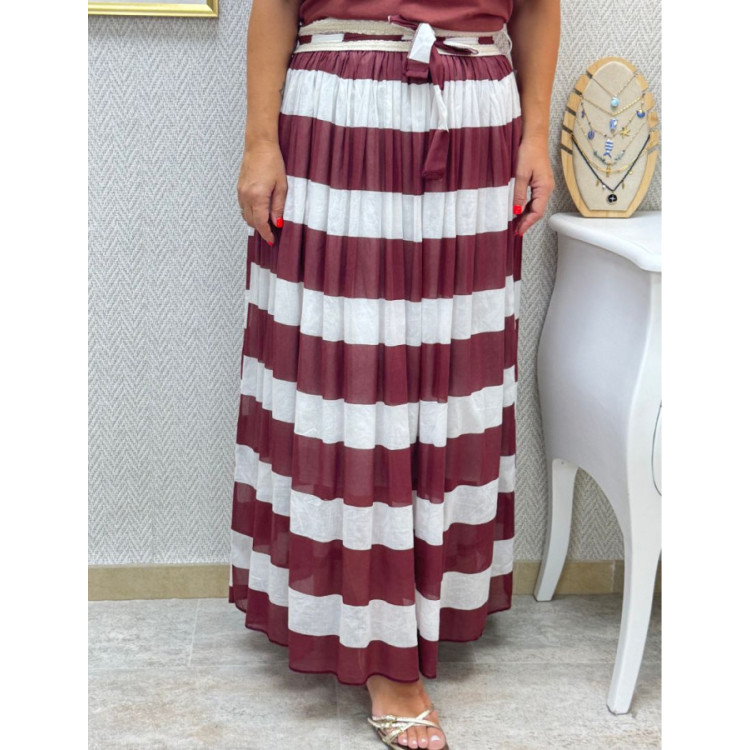 Falda Navy seda