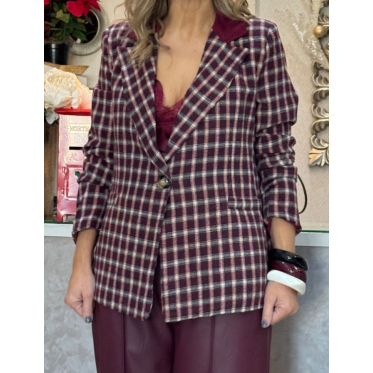 Chaqueta paño cuadros 