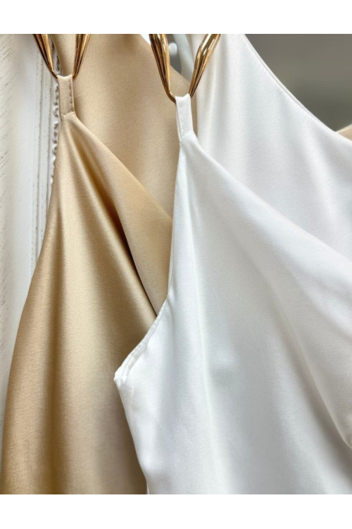 Vestido saten hebilla