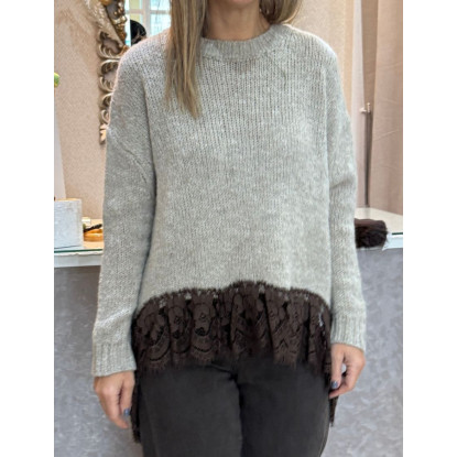 Jersey encaje frontal over