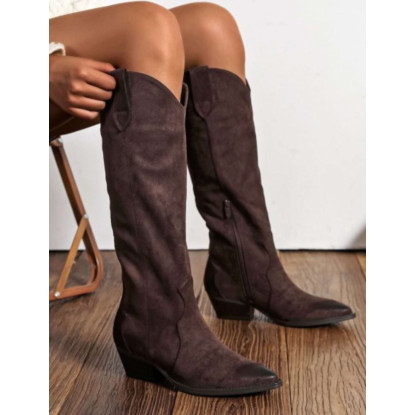 Bota alta cowboy choco