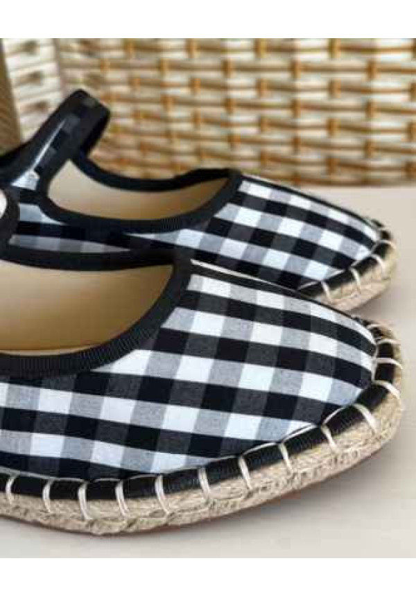 Merceditas vichy negra-