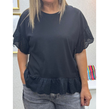 Camiseta filo brocada-