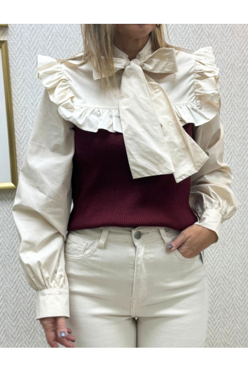 Camisa jersey Burdeos