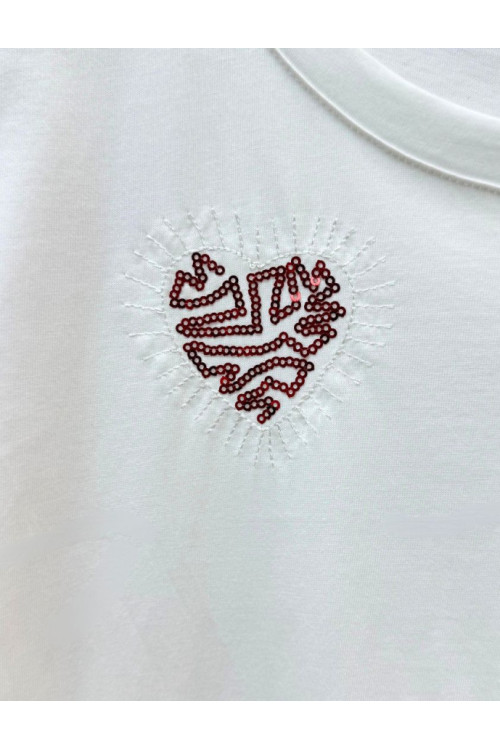 camiseta corazon lente