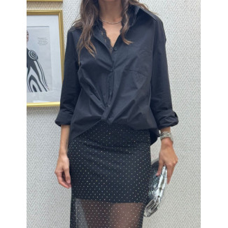 Camisa negra encaje