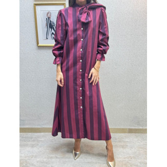 Vestido lazada rayas