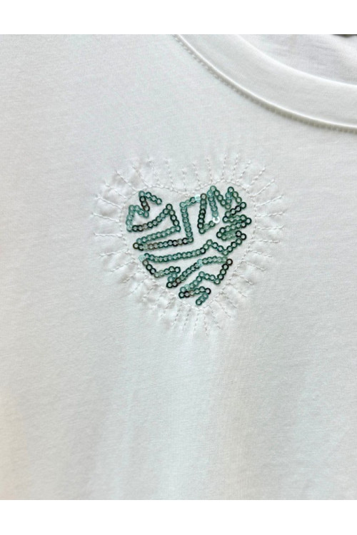 camiseta corazon lente