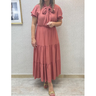 Vestido lazada cortes-