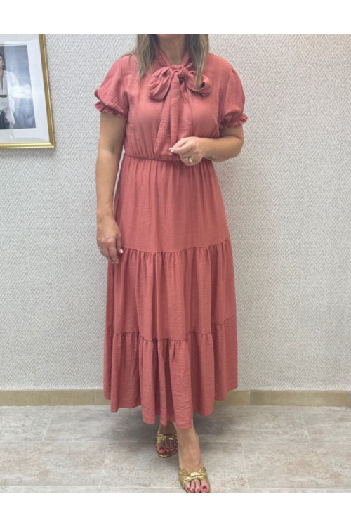 Vestido lazada cortes-