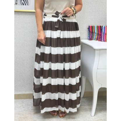 Falda Navy seda