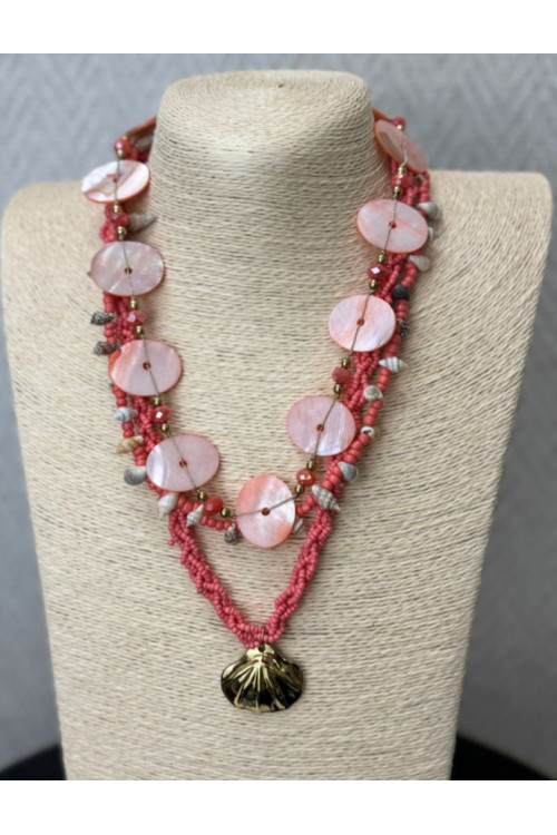 Collar nácar triple