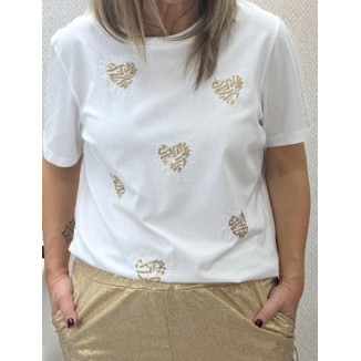 camiseta corazon lente