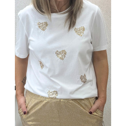 camiseta corazon lente