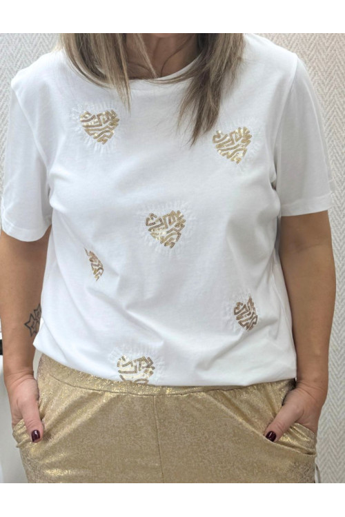 camiseta corazon lente