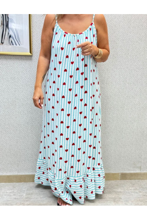 Vestido bambula corazones