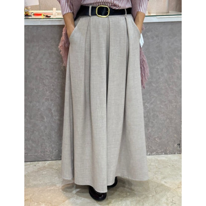 Pantalón paño palazzo