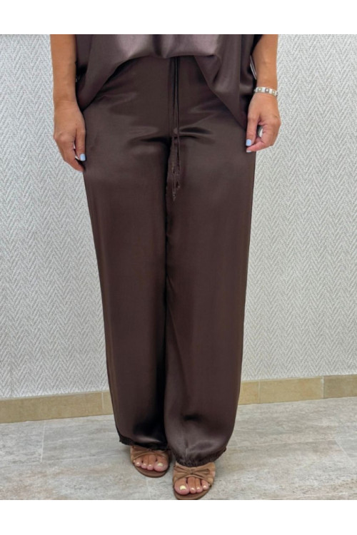 Pantalón maxi saten 