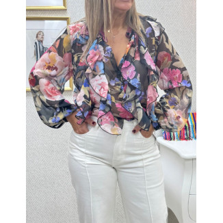 Camisa gasa chorrera