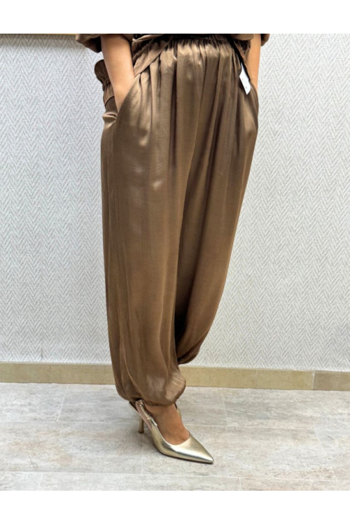 pantalon saten globo