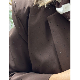 Blazer strass choco