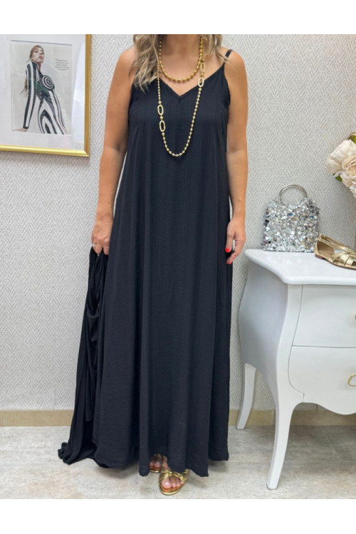 Vestido tencel pardo