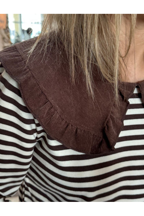 Cami M/L rayas babero pana 