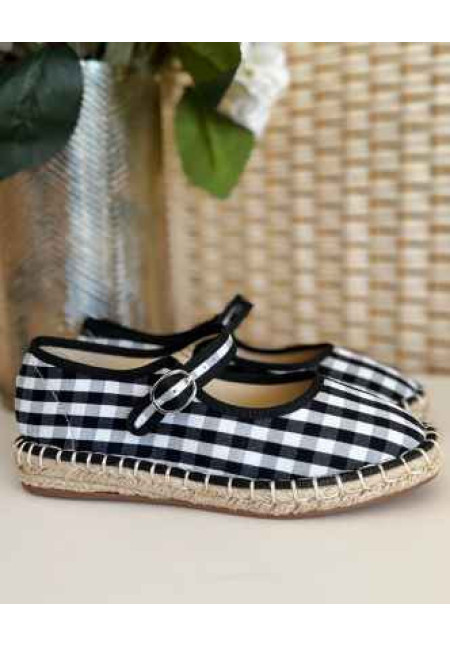 Merceditas vichy negra-