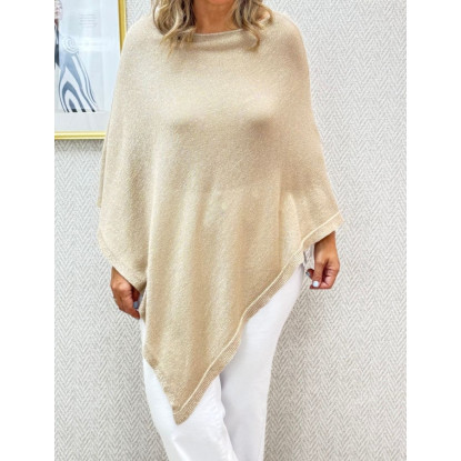 Poncho pico lurex