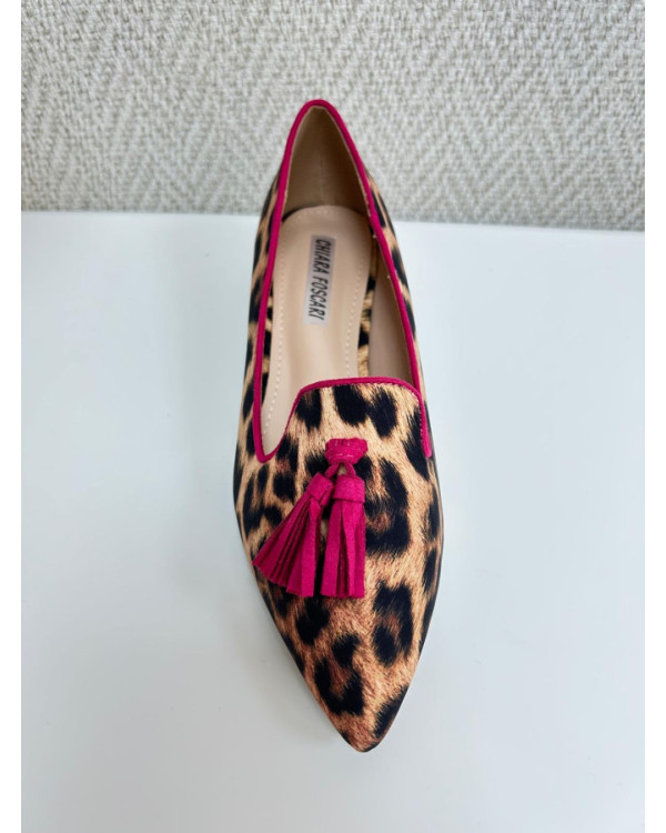 mocasin print fucsia-