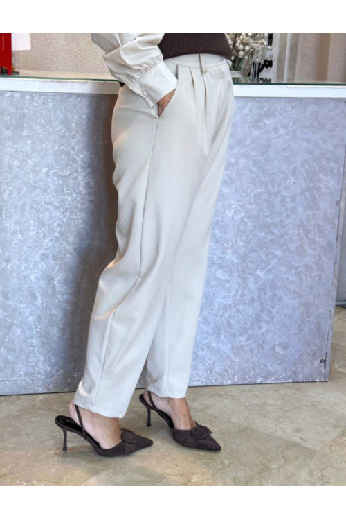 Pantalón pinzas globo