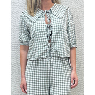 Blusa vichy lacitos-