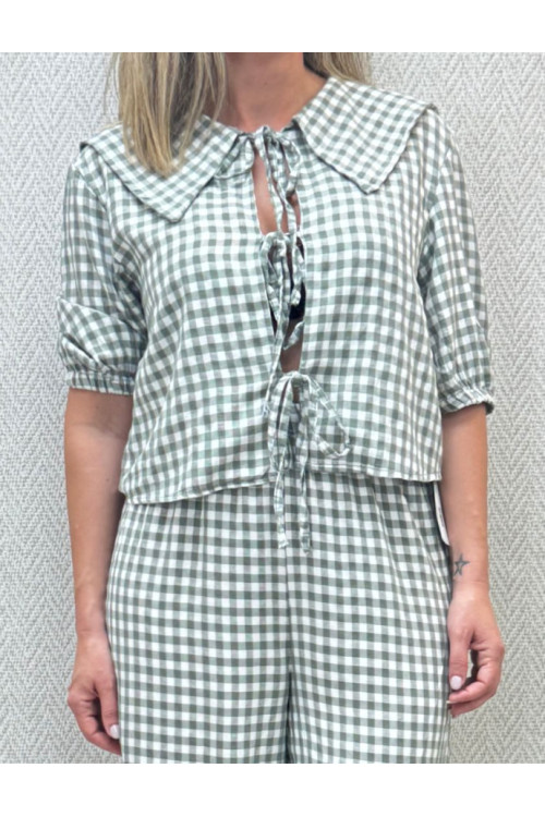 Blusa vichy lacitos-
