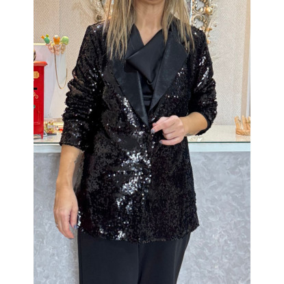 Chaqueta lentejuelas negra Chaqueta lentejuelas negra