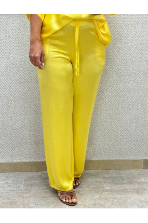 Pantalón maxi saten 