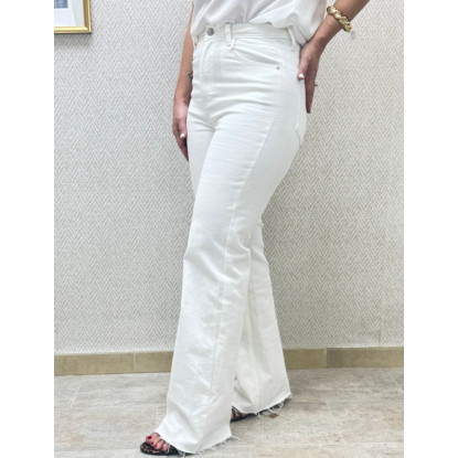 wide leg redial blanco